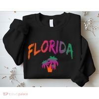Florida The Sunshine State Tie Dye Text Print Classic Sweatshirt thumb 2