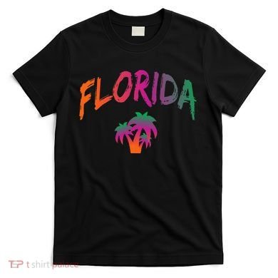 Florida The Sunshine State Tie Dye Text Print Classic T-Shirt