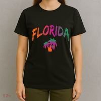 Florida The Sunshine State Tie Dye Text Print Classic T-Shirt thumb 4