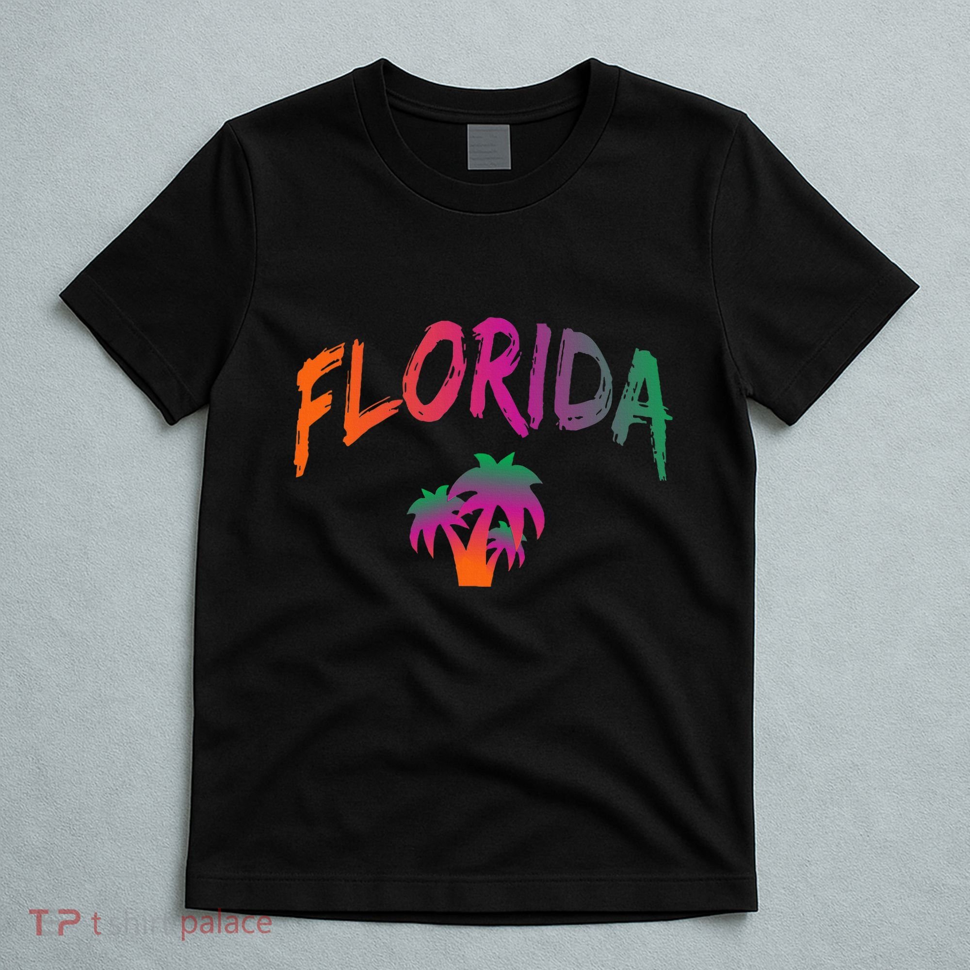 Florida The Sunshine State Tie Dye Text Print Classic T-Shirt