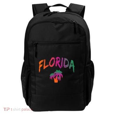Florida The Sunshine State Tie Dye Text Print Classic Backpack