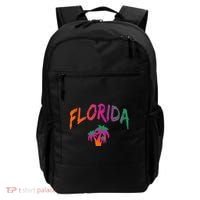 Florida The Sunshine State Tie Dye Text Print Classic Backpack thumb 0