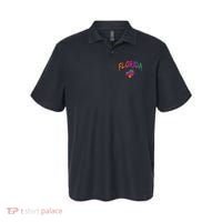 Florida The Sunshine State Tie Dye Text Print Classic Polo thumb 0