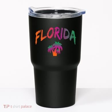 Florida The Sunshine State Tie Dye Text Print Classic Tumbler