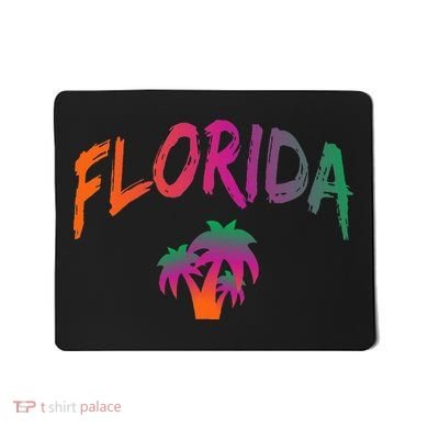 Florida The Sunshine State Tie Dye Text Print Classic Mousepad