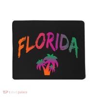 Florida The Sunshine State Tie Dye Text Print Classic Mousepad thumb 0