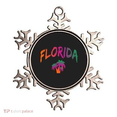 Florida The Sunshine State Tie Dye Text Print Classic Ornament