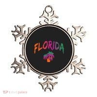 Florida The Sunshine State Tie Dye Text Print Classic Ornament thumb 0