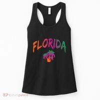 Florida The Sunshine State Tie Dye Text Print Classic Women's Tank Top thumb 0