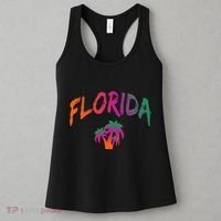 Florida The Sunshine State Tie Dye Text Print Classic Women's Tank Top thumb 3