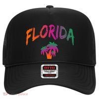 Florida The Sunshine State Tie Dye Text Print Classic Hat thumb 0