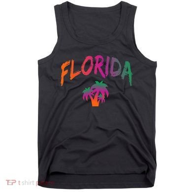 Florida The Sunshine State Tie Dye Text Print Classic Tank Top