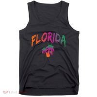 Florida The Sunshine State Tie Dye Text Print Classic Tank Top thumb 0