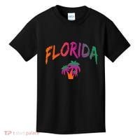 Florida The Sunshine State Tie Dye Text Print Classic Kids T-Shirt thumb 0