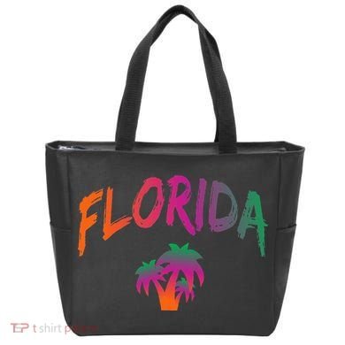 Florida The Sunshine State Tie Dye Text Print Classic Tote Bag