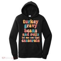 Funny Thanksgiving Turkey Gravy Beans And Rolls Women's Hoodie thumb 0