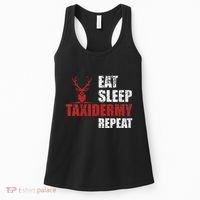 Funny Taxidermist T Eat Sleep Taxidermy Repeat Gift Women's Tank Top thumb 0