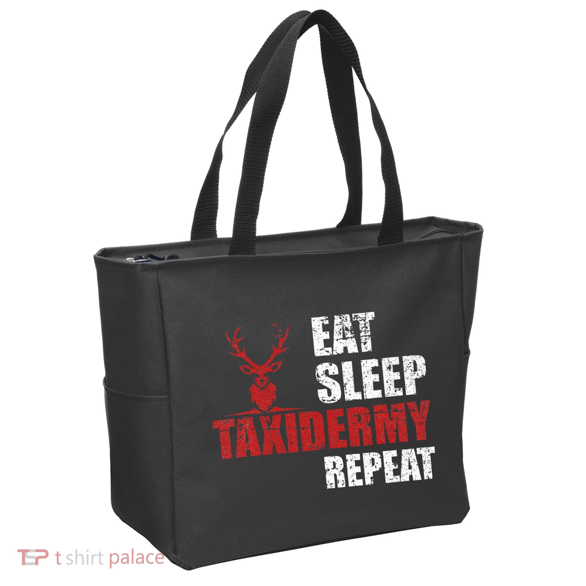 Funny Taxidermist T Eat Sleep Taxidermy Repeat Gift Tote Bag