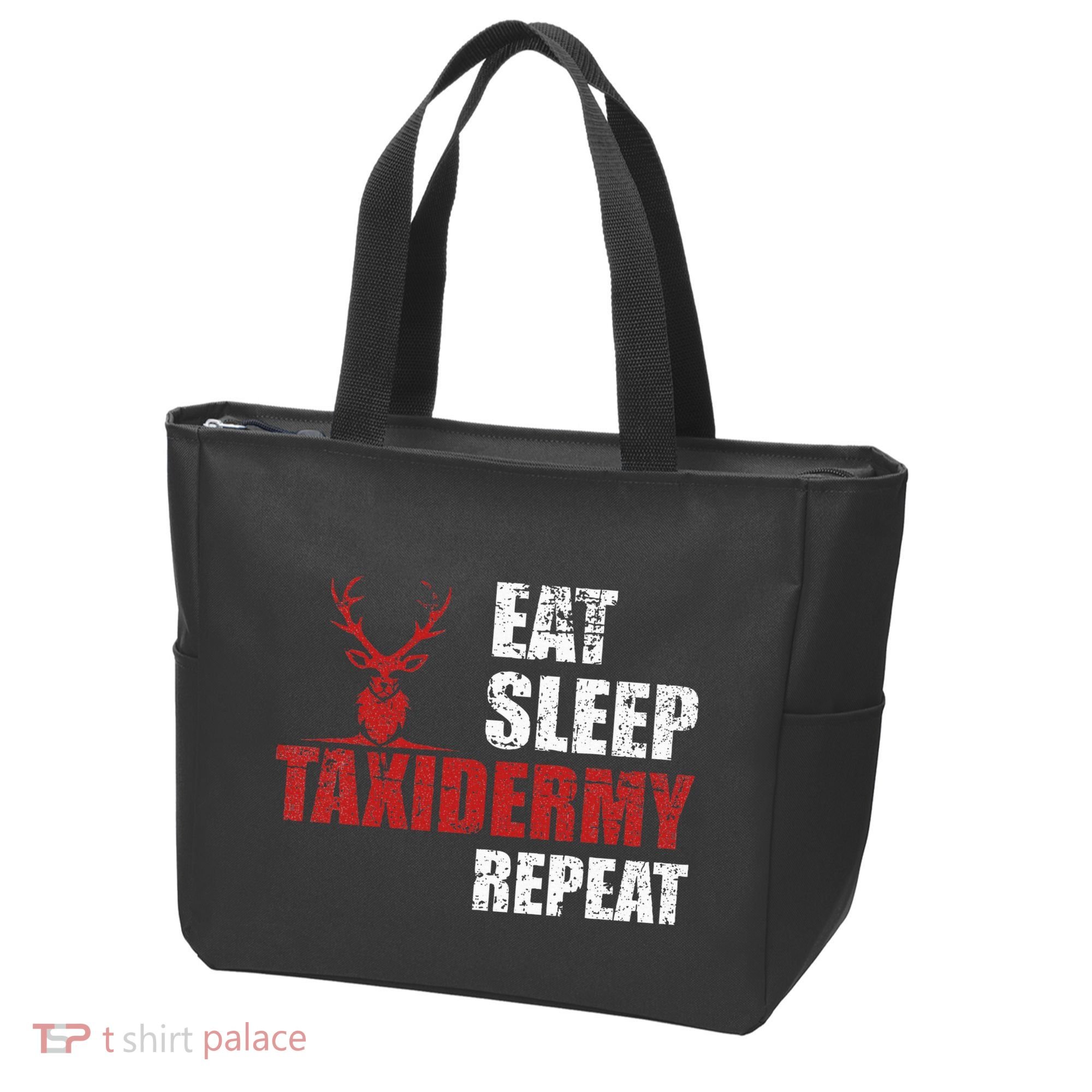 Funny Taxidermist T Eat Sleep Taxidermy Repeat Gift Tote Bag