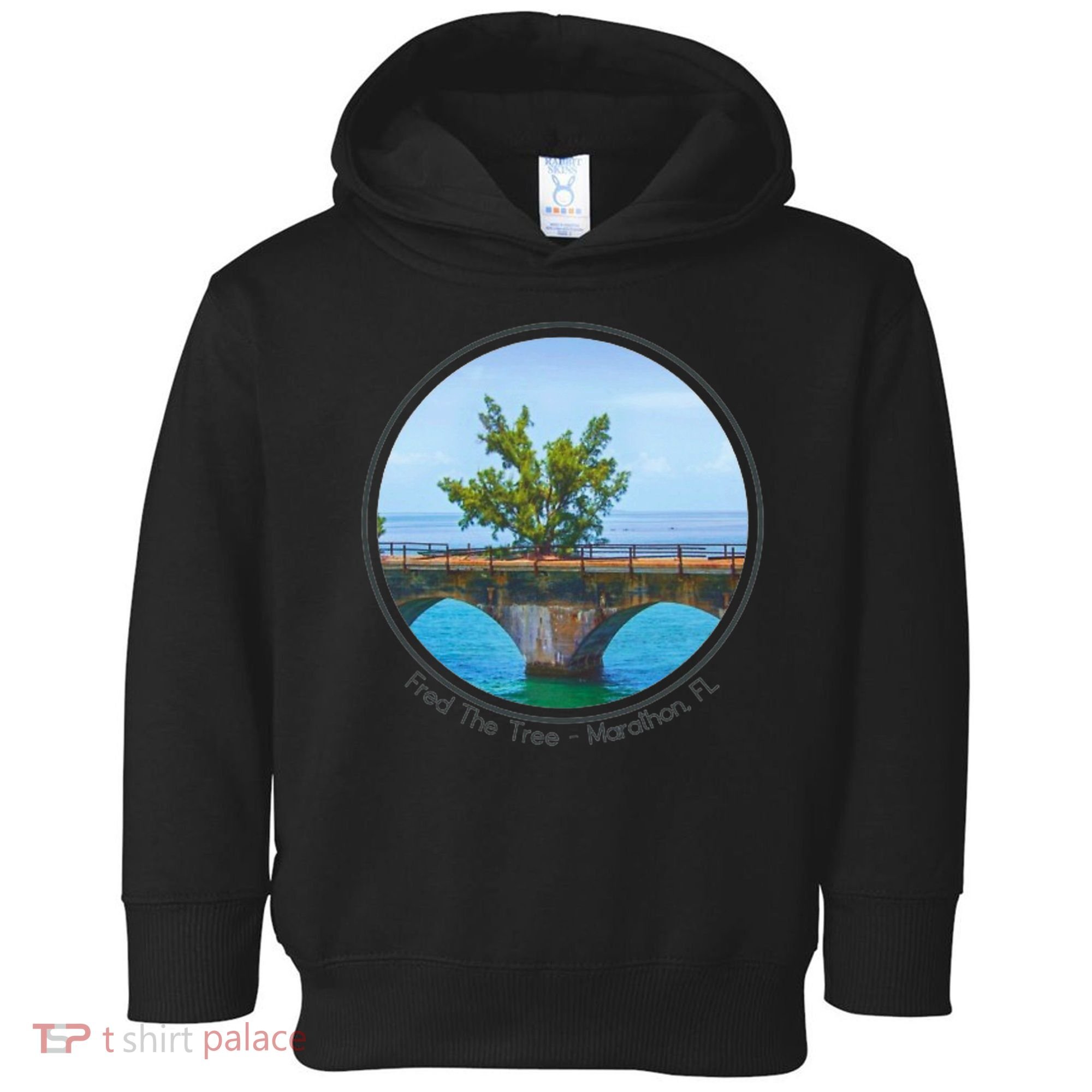 Fred The Tree Marathon Fl 7 Mile Bridge Tree Of Hope Toddler Hoodie