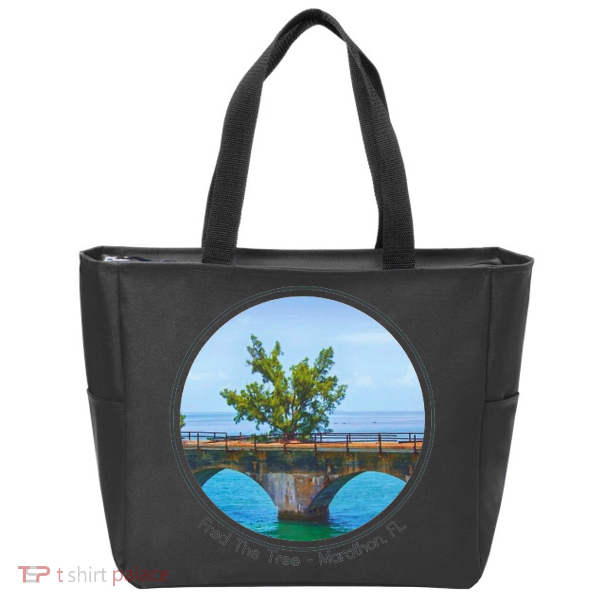 Fred The Tree Marathon Fl 7 Mile Bridge Tree Of Hope Tote Bag