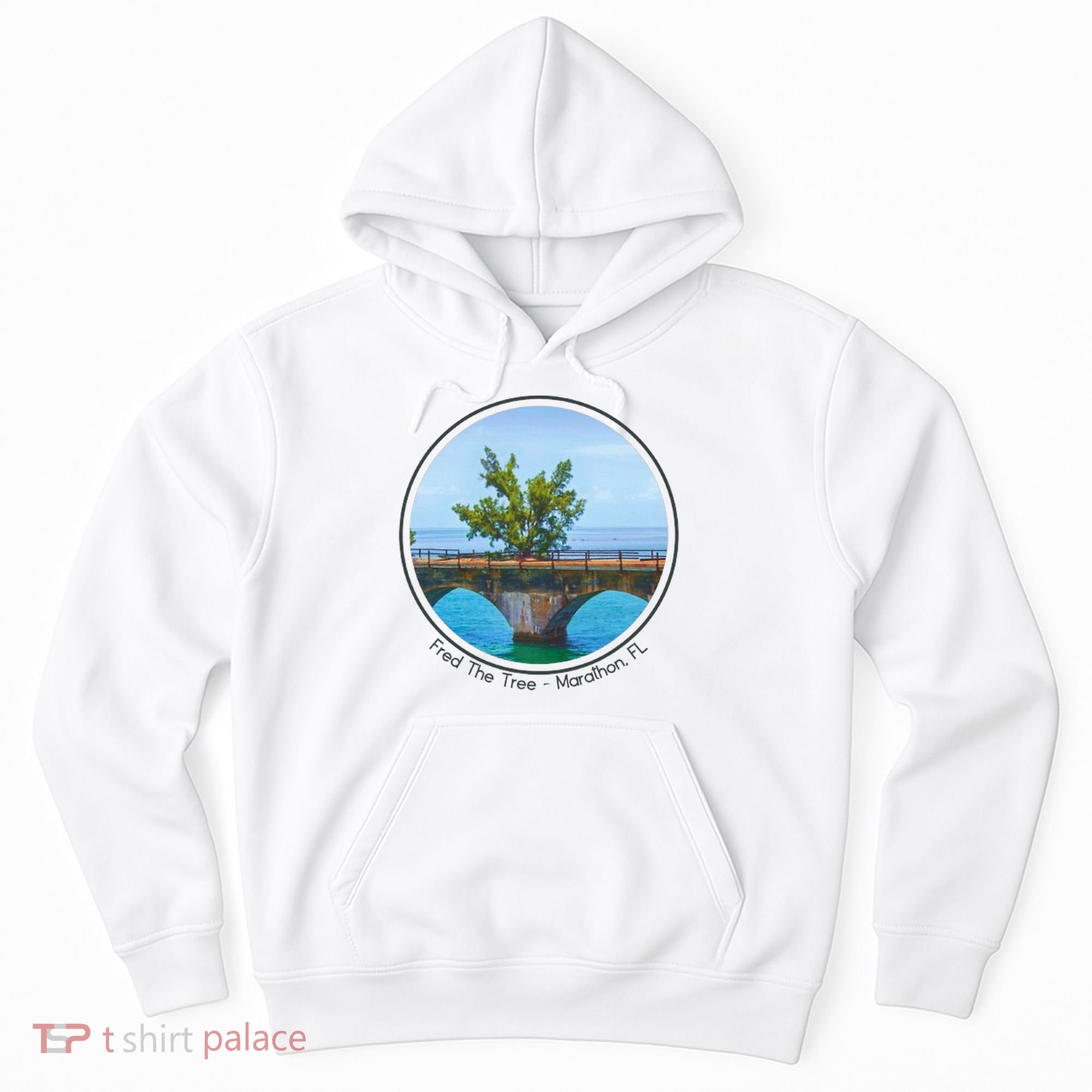Fred The Tree Marathon Fl 7 Mile Bridge Tree Of Hope Hoodie