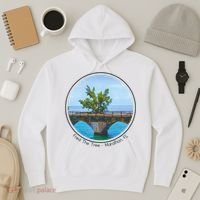 Fred The Tree Marathon Fl 7 Mile Bridge Tree Of Hope Hoodie thumb 3