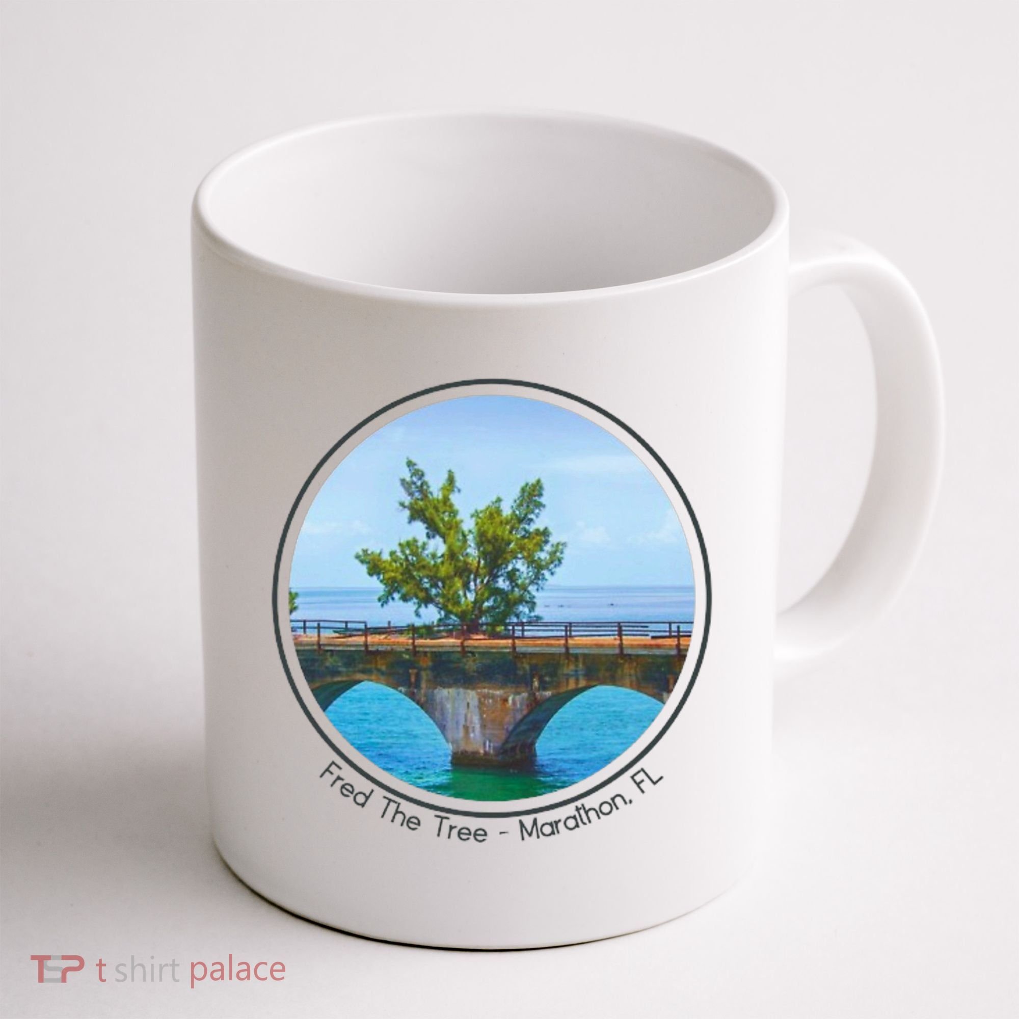 Fred The Tree Marathon Fl 7 Mile Bridge Tree Of Hope Coffee Mug