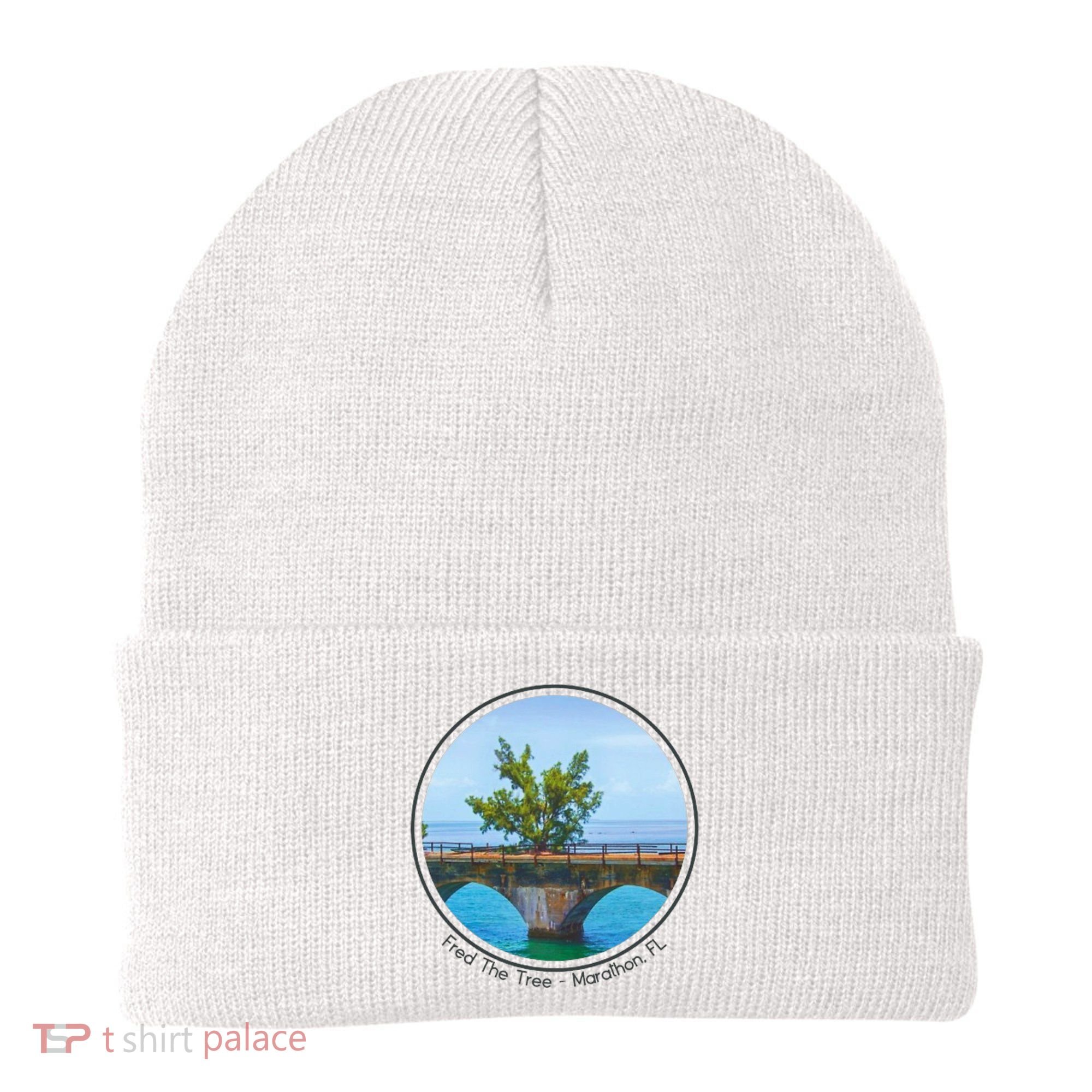 Fred The Tree Marathon Fl 7 Mile Bridge Tree Of Hope Beanie