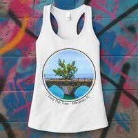 Fred The Tree Marathon Fl 7 Mile Bridge Tree Of Hope Women's Tank Top thumb 3