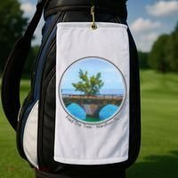 Fred The Tree Marathon Fl 7 Mile Bridge Tree Of Hope Golf Towel thumb 2