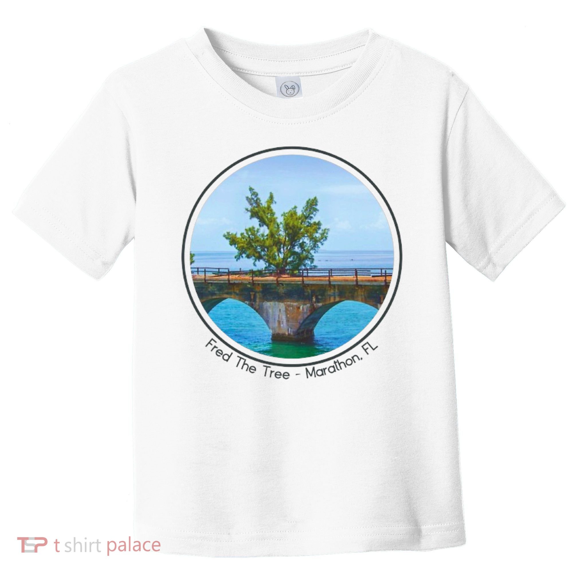 Fred The Tree Marathon Fl 7 Mile Bridge Tree Of Hope Toddler T-Shirt