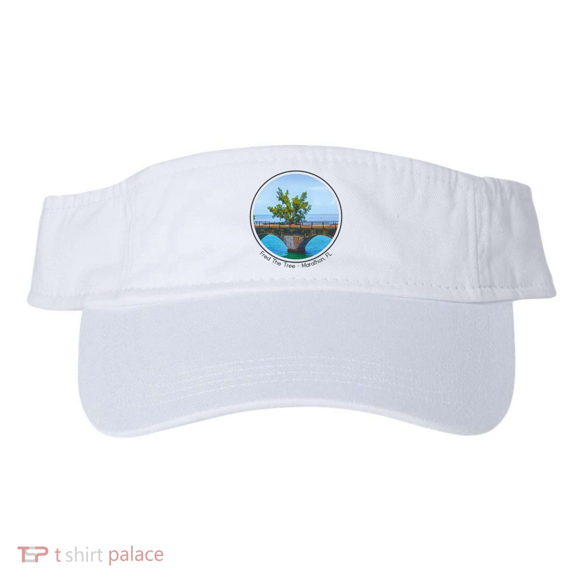 Fred The Tree Marathon Fl 7 Mile Bridge Tree Of Hope Visor