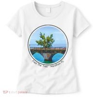 Fred The Tree Marathon Fl 7 Mile Bridge Tree Of Hope Women's T-Shirt thumb 0