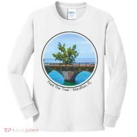 Fred The Tree Marathon Fl 7 Mile Bridge Tree Of Hope Kids Long Sleeve Shirt thumb 0