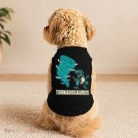 Funny Tornado T Rex Tornado Chaser Doggie Tank thumb 2