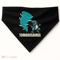 Funny Tornado T Rex Tornado Chaser USA-Made Doggie Bandana thumb 0
