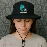 Funny Tornado T Rex Tornado Chaser Bucket Hat thumb 3
