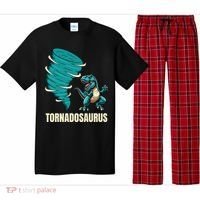 Funny Tornado T Rex Tornado Chaser Pajama Set thumb 0