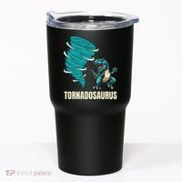 Funny Tornado T Rex Tornado Chaser Tumbler thumb 0