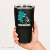 Funny Tornado T Rex Tornado Chaser Tumbler thumb 2