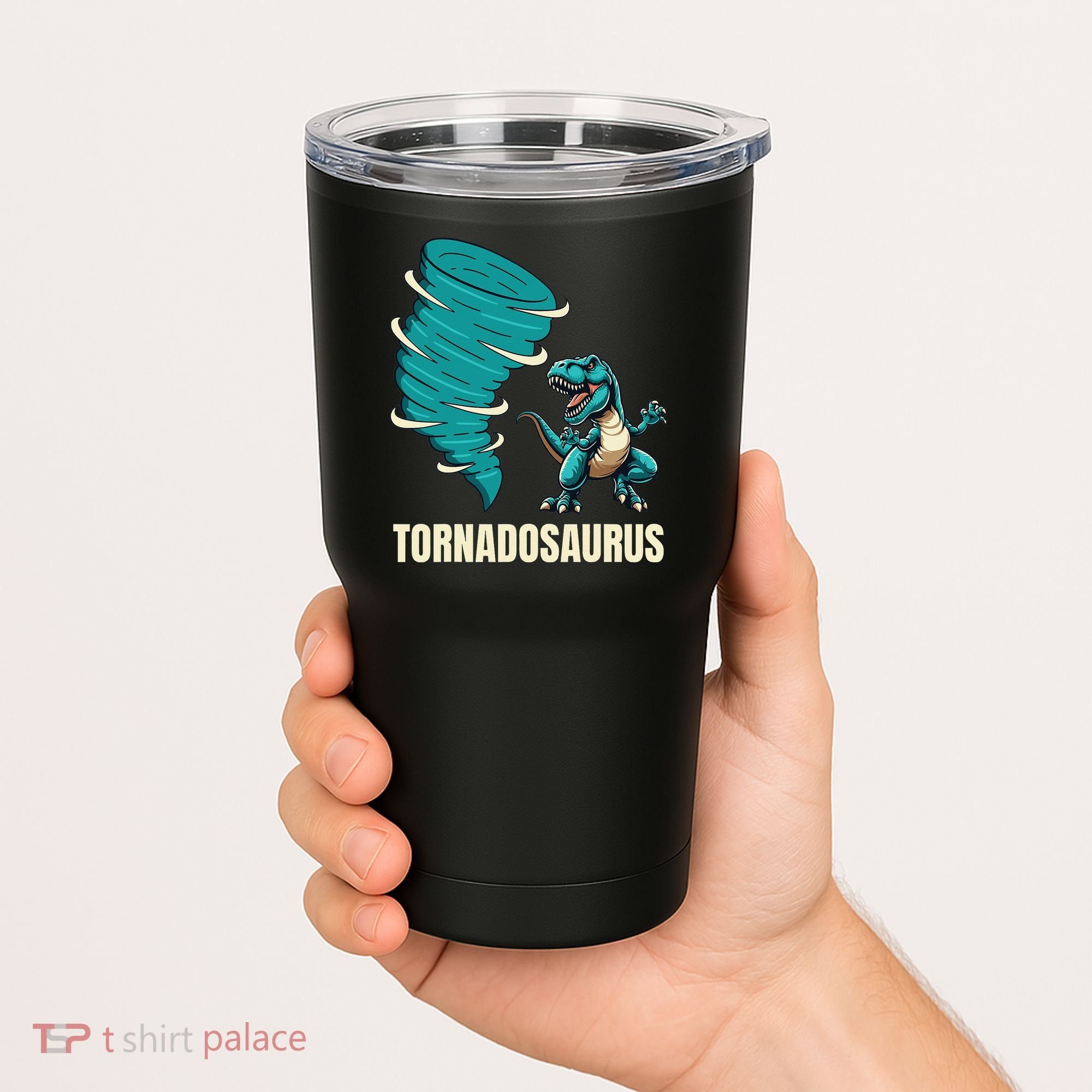 Funny Tornado T Rex Tornado Chaser Tumbler