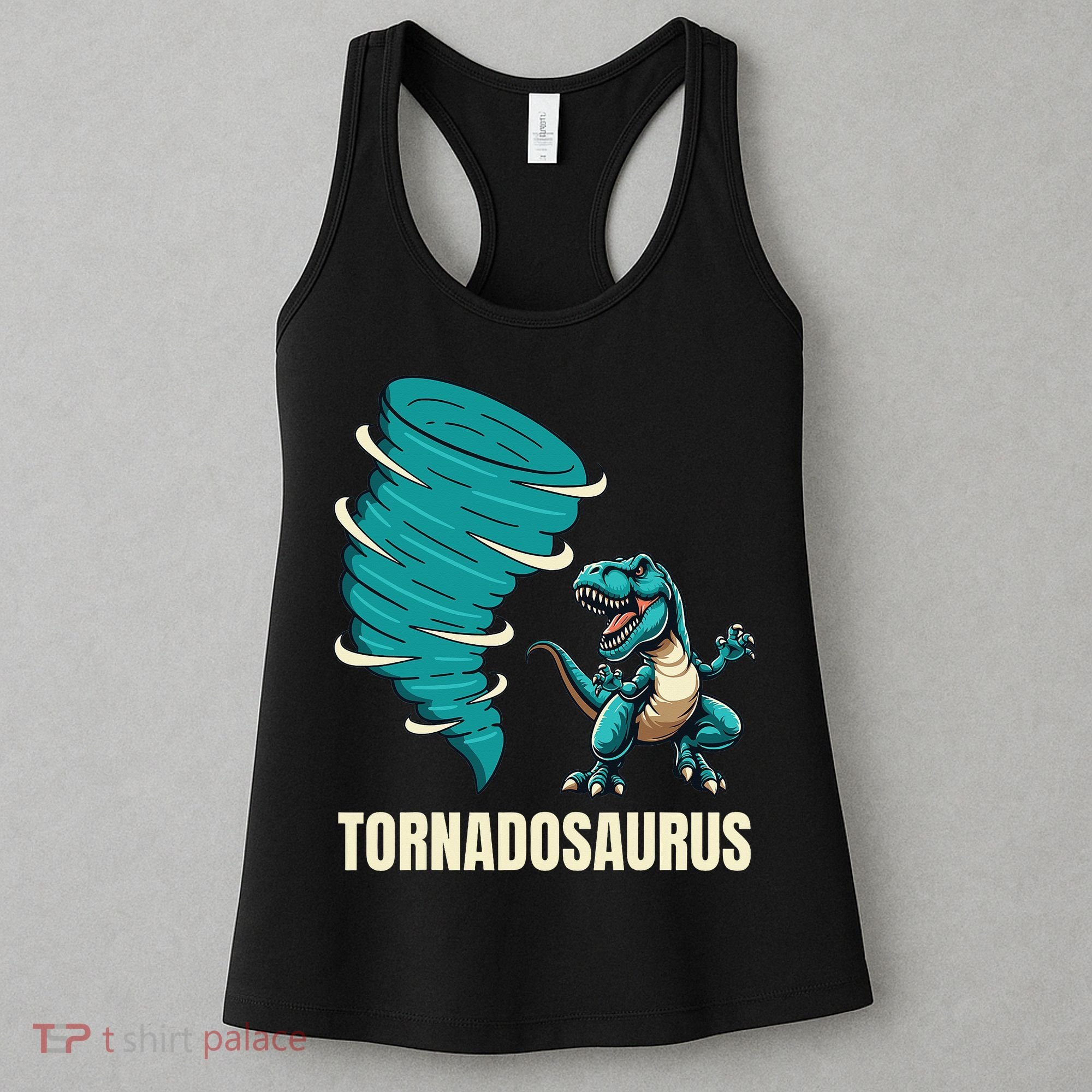 Funny Tornado T Rex Tornado Chaser Women's Tank Top