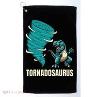 Funny Tornado T Rex Tornado Chaser Golf Towel thumb 0