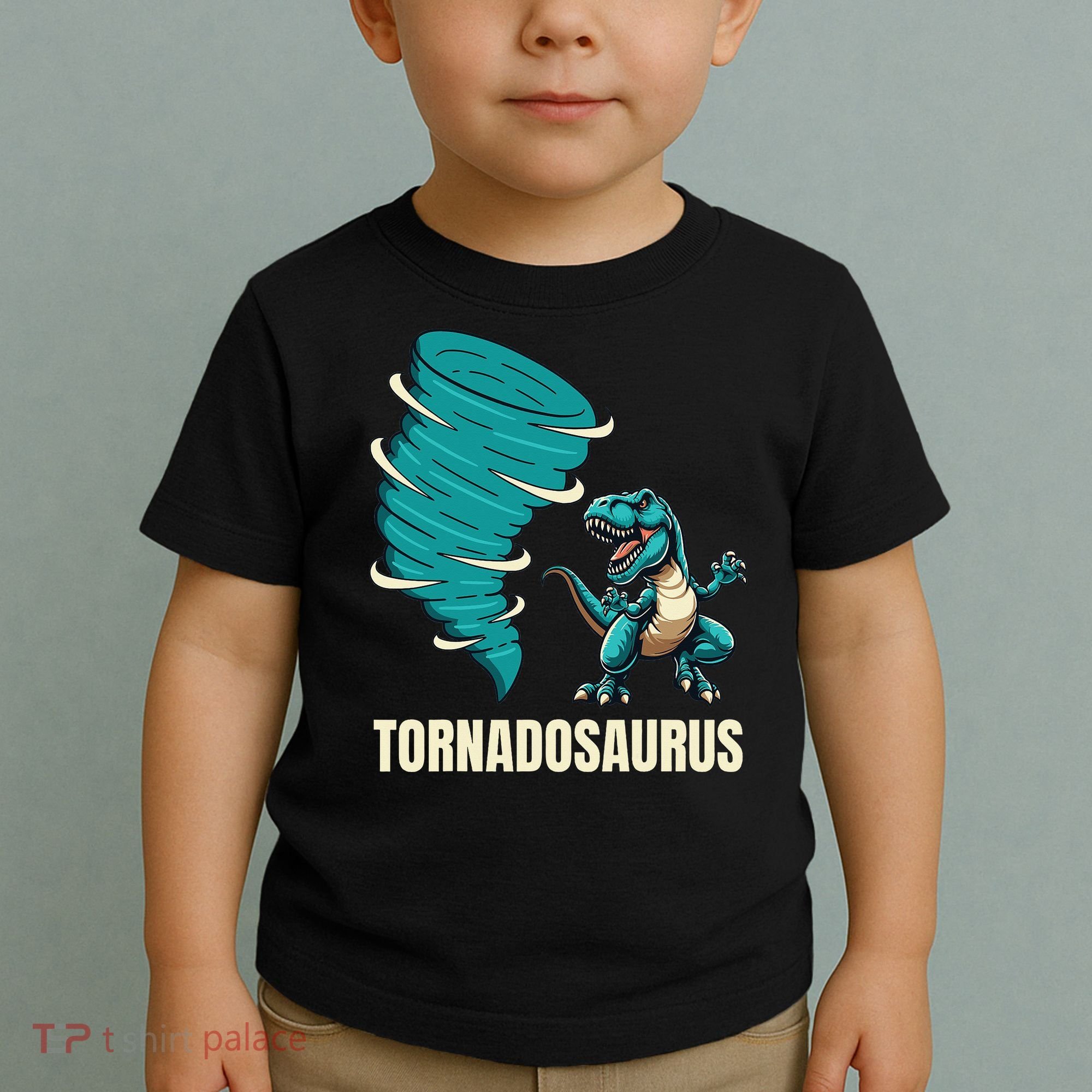 Funny Tornado T Rex Tornado Chaser Toddler T-Shirt