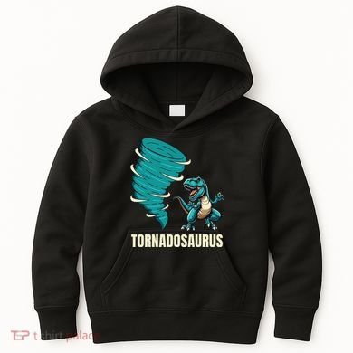 Funny Tornado T Rex Tornado Chaser Kids Hoodie