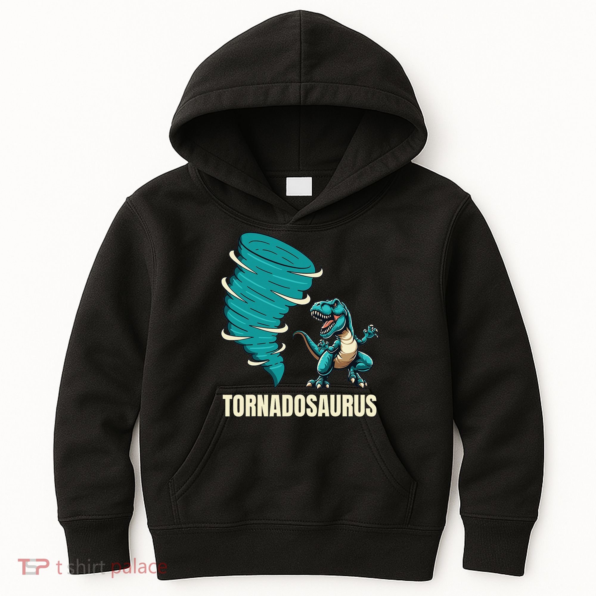 Funny Tornado T Rex Tornado Chaser Kids Hoodie