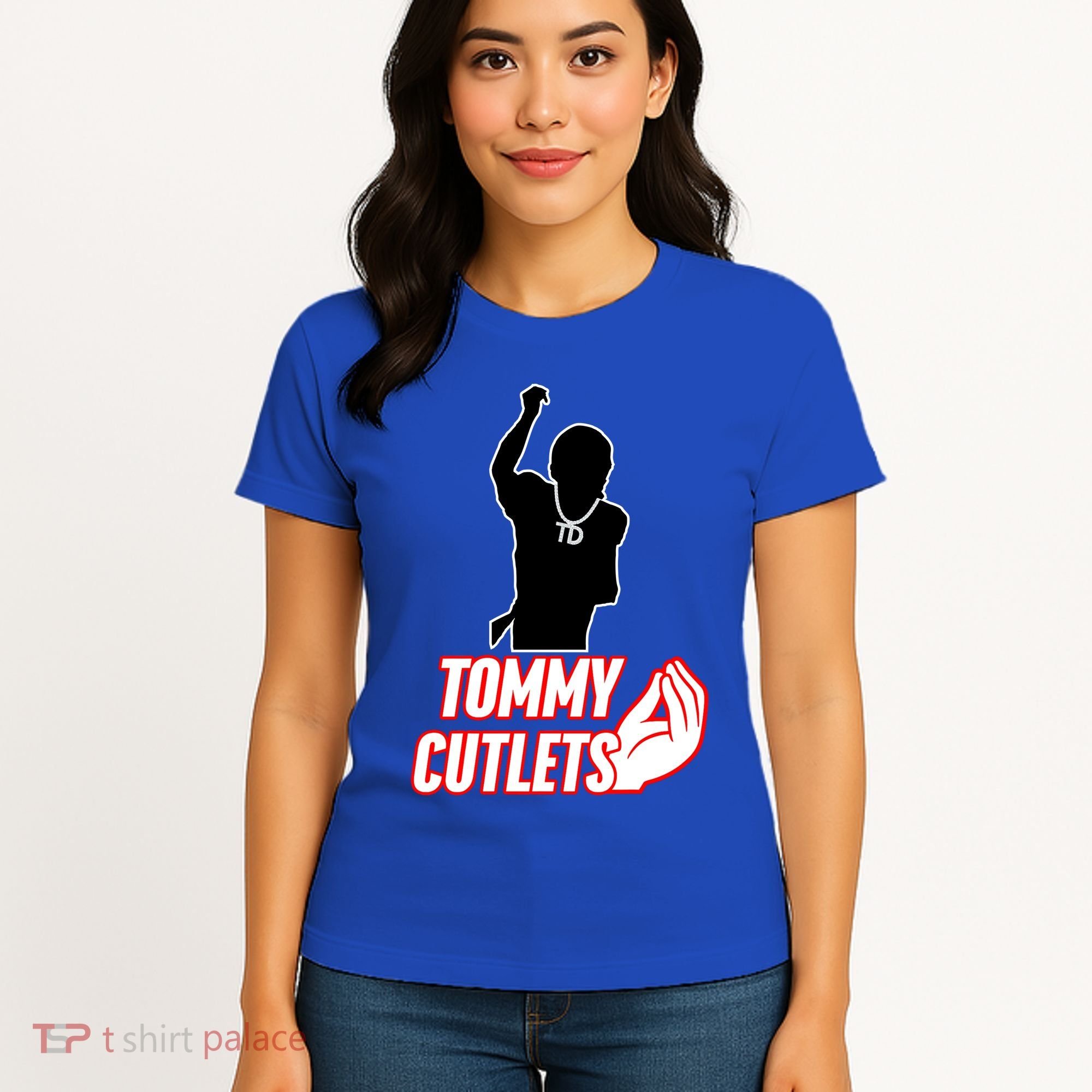 Football Td Tommy Cutlets Diamond Chain New York Italian Women's T-Shirt
