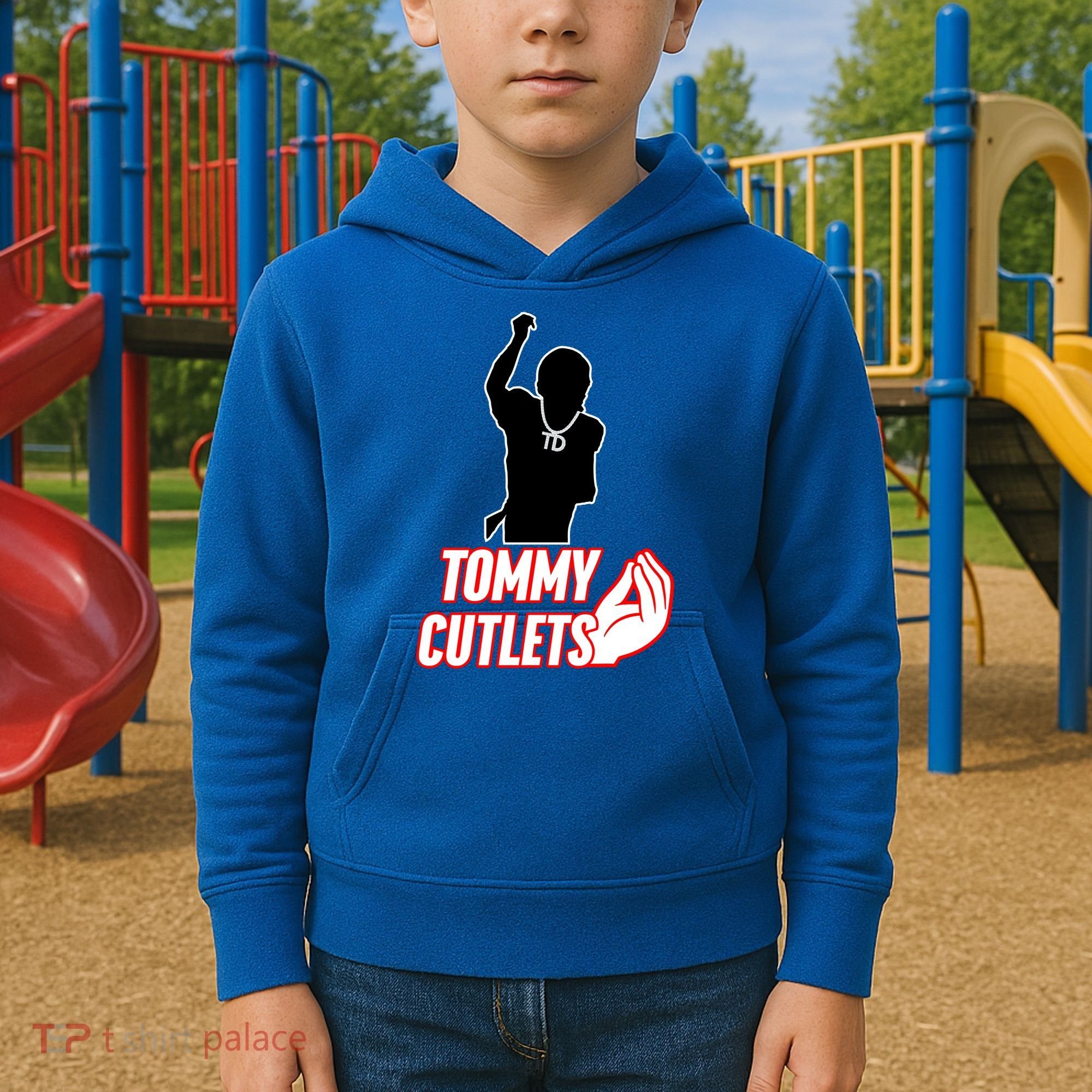 Football Td Tommy Cutlets Diamond Chain New York Italian Kids Hoodie