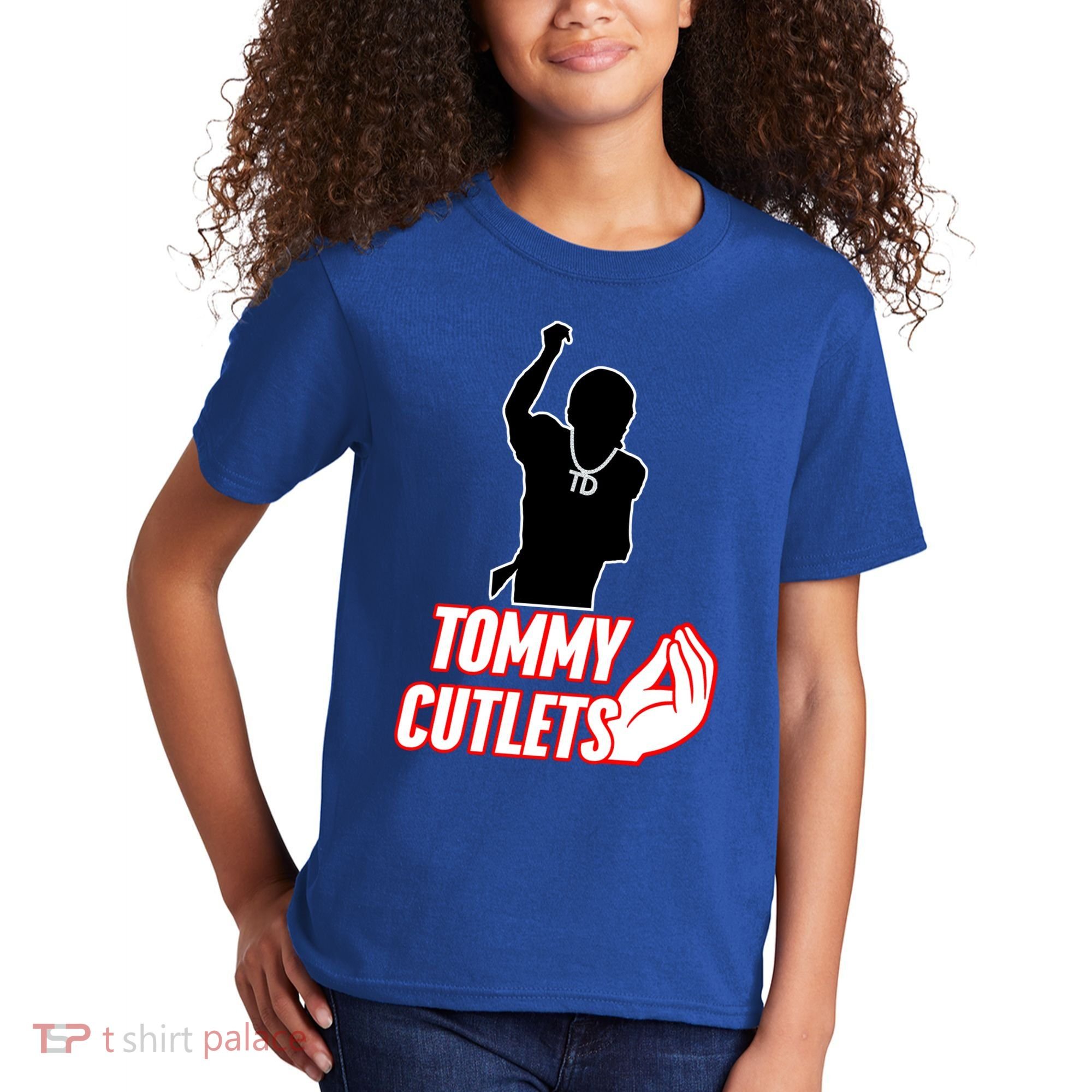 Football Td Tommy Cutlets Diamond Chain New York Italian Kids T-Shirt